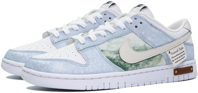 【定製球鞋】Nike Dunk Low Retro 風吹麥浪 簡約 塗鴉 復古 油畫 防滑耐磨 低幫 板鞋 男款 米藍 Lookbook 【定製球鞋】Nike Dunk Low Retro 風吹麥浪 簡約 塗鴉 復古 油畫 防滑耐磨 低幫 板鞋 男款 米藍