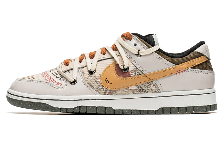[Custom Shoes] Nike Dunk Low Retro 'White-Brown'