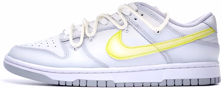 custom-shoes-nike-dunk-low-retro-white-yellow-gradient-tech
