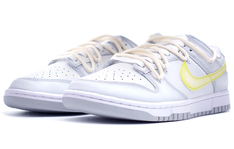 Lookbook [Nike Custom] Dunk Low Retro 'Putih-Kuning Gradient Tech' DJ6188-001(Team拾捌-男款DK喷绘荧光)