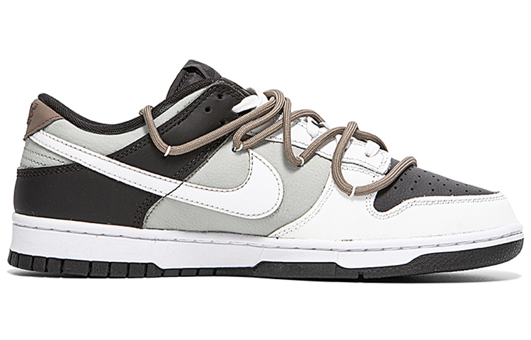 Order [Sepatu Kustom] Nike Dunk Low Retro 'Putih Hitam Abu-abu' DJ6188-002(Team24-男款相机)