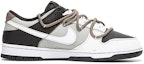 Order 【客製化球鞋】 Nike Dunk Low 復古 攝影機 解構綁帶 簡約潮流 低筒 板鞋 男款 白黑灰