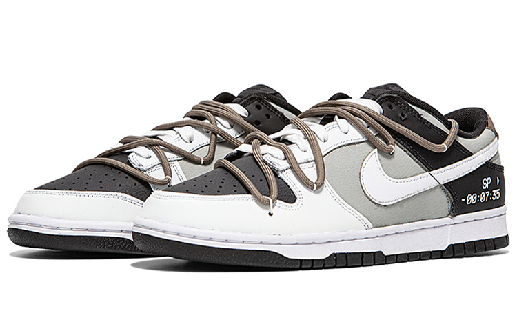 Lookbook [Sepatu Kustom] Nike Dunk Low Retro 'Putih Hitam Abu-abu' DJ6188-002(Team24-男款相机)