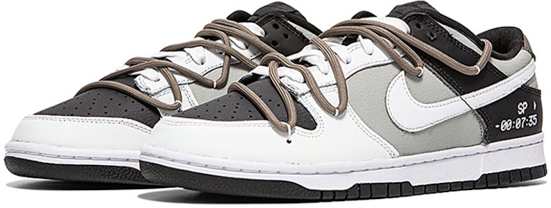 【客製化球鞋】 Nike Dunk Low 復古 攝影機 解構綁帶 簡約潮流 低筒 板鞋 男款 白黑灰 Lookbook 【客製化球鞋】 Nike Dunk Low 復古 攝影機 解構綁帶 簡約潮流 低筒 板鞋 男款 白黑灰