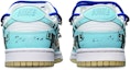 Shop 나이키 덩크 로우 레트로 '화이트 블루' 커스텀 (Nike Dunk Low Retro '화이트 블루' Custom) DV0833-100(TeamT-战损3湖水蓝S-BOX)