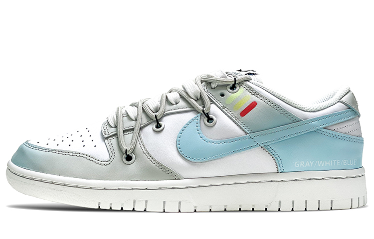 Buy 【定制鞋款】耐克Dunk Low复古‘白蓝灰’ DD1503-109(TeamA-男女解构未来灰白)