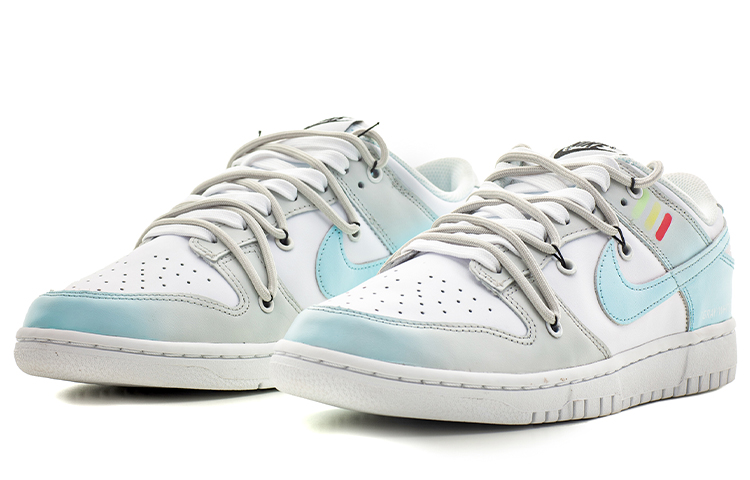 Lookbook 【定制鞋款】耐克Dunk Low复古‘白蓝灰’ DD1503-109(TeamA-男女解构未来灰白)