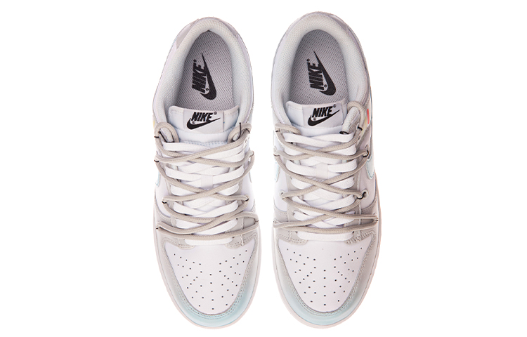 Shop 【定制鞋款】耐克Dunk Low复古‘白蓝灰’ DD1503-109(TeamA-男女解构未来灰白)