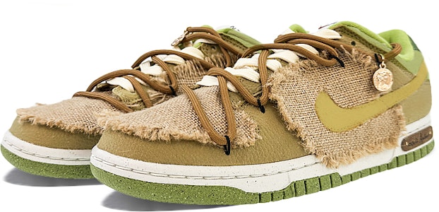 나이키 덩크 로우 레트로 '화이트 브라운 그린' (커스텀) DM0583-800(Team40-男款复古时代棕绿白) Lookbook 나이키 덩크 로우 레트로 '화이트 브라운 그린' (커스텀) DM0583-800(Team40-男款复古时代棕绿白)