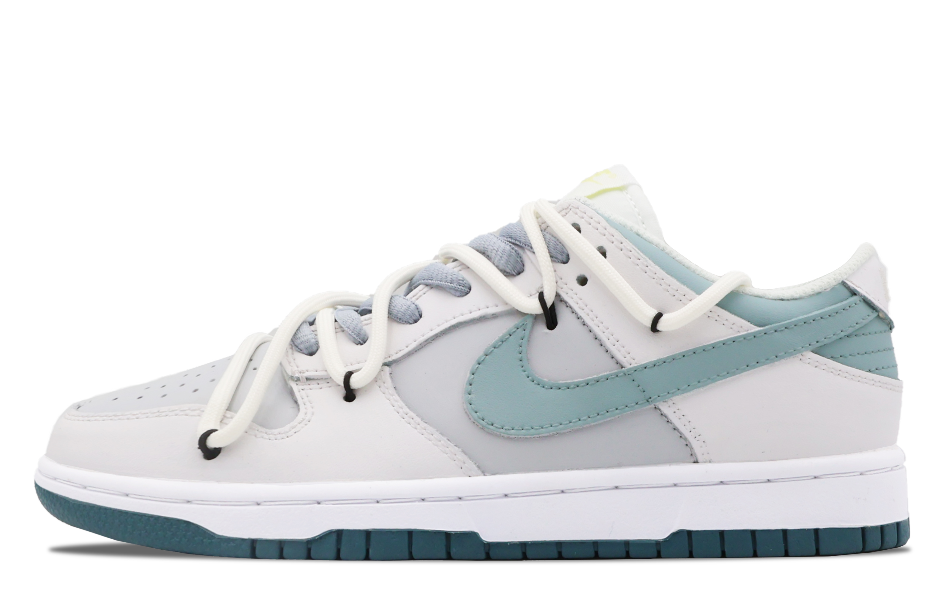 Buy [Zapatillas Personalizadas] Nike Dunk Low Retro 'Blanco Verde' FD9911-101(Team53-女款白露)