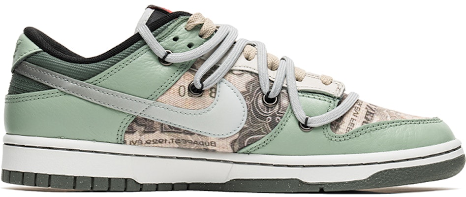 カスタムシューズ:ナイキ ダンク ロー レトロ「ホワイトグリーン」 DM0108-001(TeamB-美元海报) Order カスタムシューズ:ナイキ ダンク ロー レトロ「ホワイトグリーン」 DM0108-001(TeamB-美元海报)