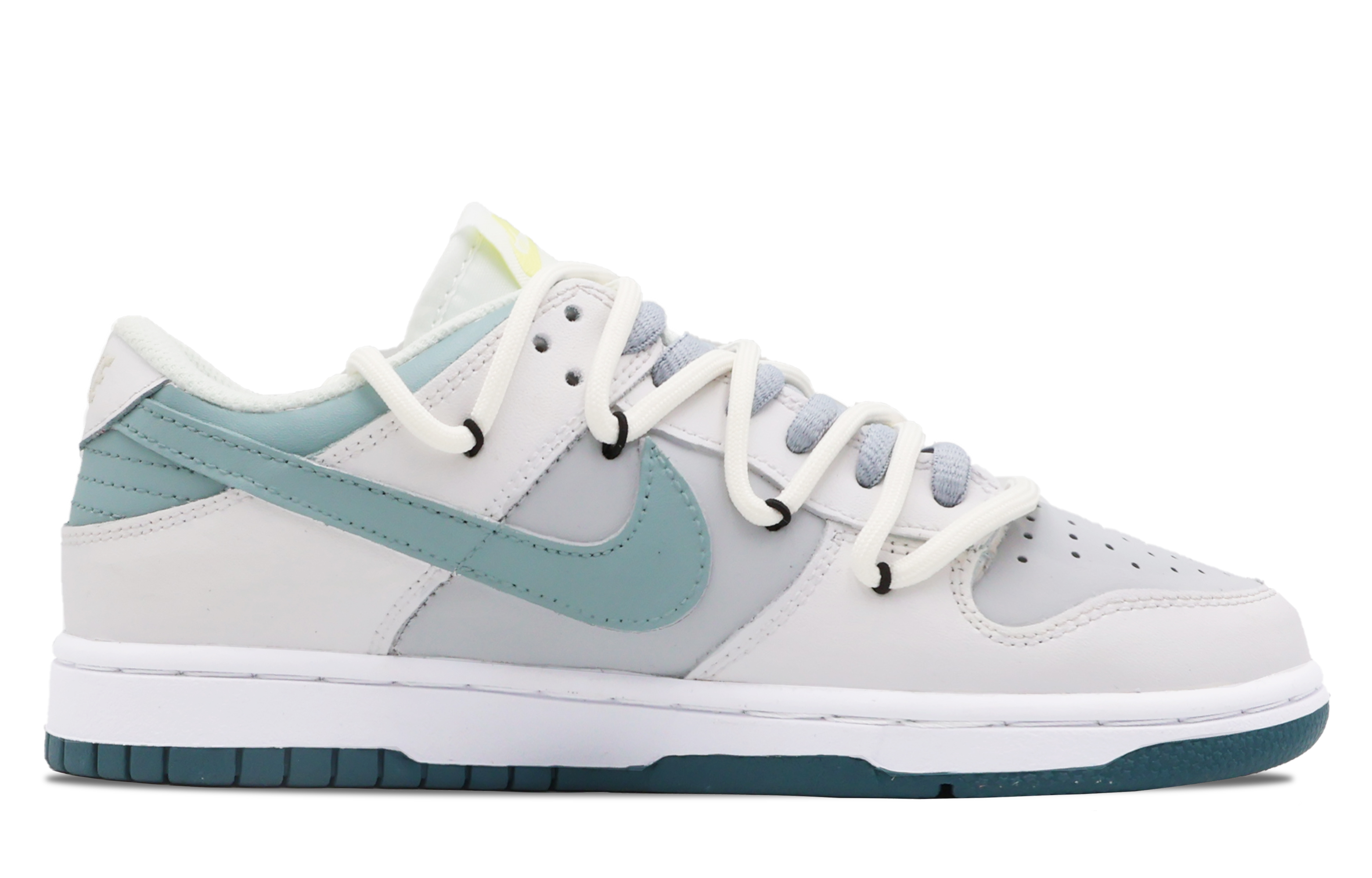 Order [Zapatillas Personalizadas] Nike Dunk Low Retro 'Blanco Verde' FD9911-101(Team53-女款白露)