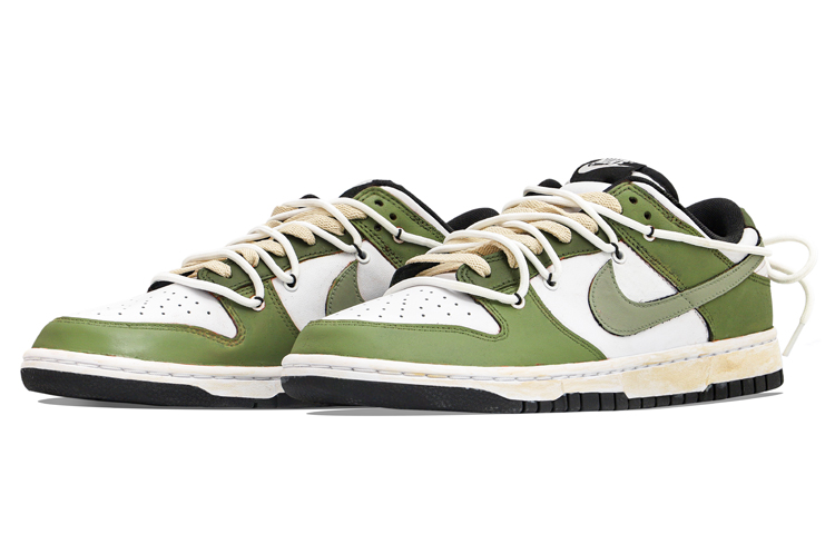 Lookbook [Kasut Tersuai] Nike Dunk Rendah Retro 'Putih Hijau' DD1391-100(Team34-小城炊烟男款)