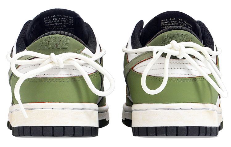 Shop [Kasut Tersuai] Nike Dunk Rendah Retro 'Putih Hijau' DD1391-100(Team34-小城炊烟男款)