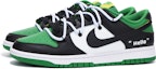 Lookbook Nike Dunk Low Retro Blancas Verdes Deconstruidas DV0833-300(Team拾伍-男款白绿字母SBOX)