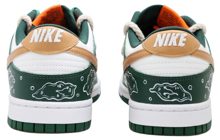 Shop ナイキ ダンク ロー レトロ "白緑金" (カスタム) DD1391-300(Team拾玖-时钟泡泡男S-BOX)