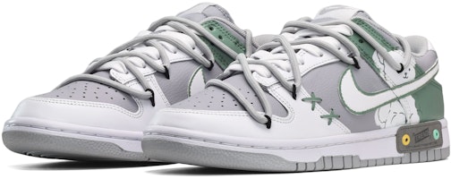 【定制球鞋】 Nike Dunk Low Retro 低筒 板鞋 男款 白綠灰 Lookbook 【定制球鞋】 Nike Dunk Low Retro 低筒 板鞋 男款 白綠灰