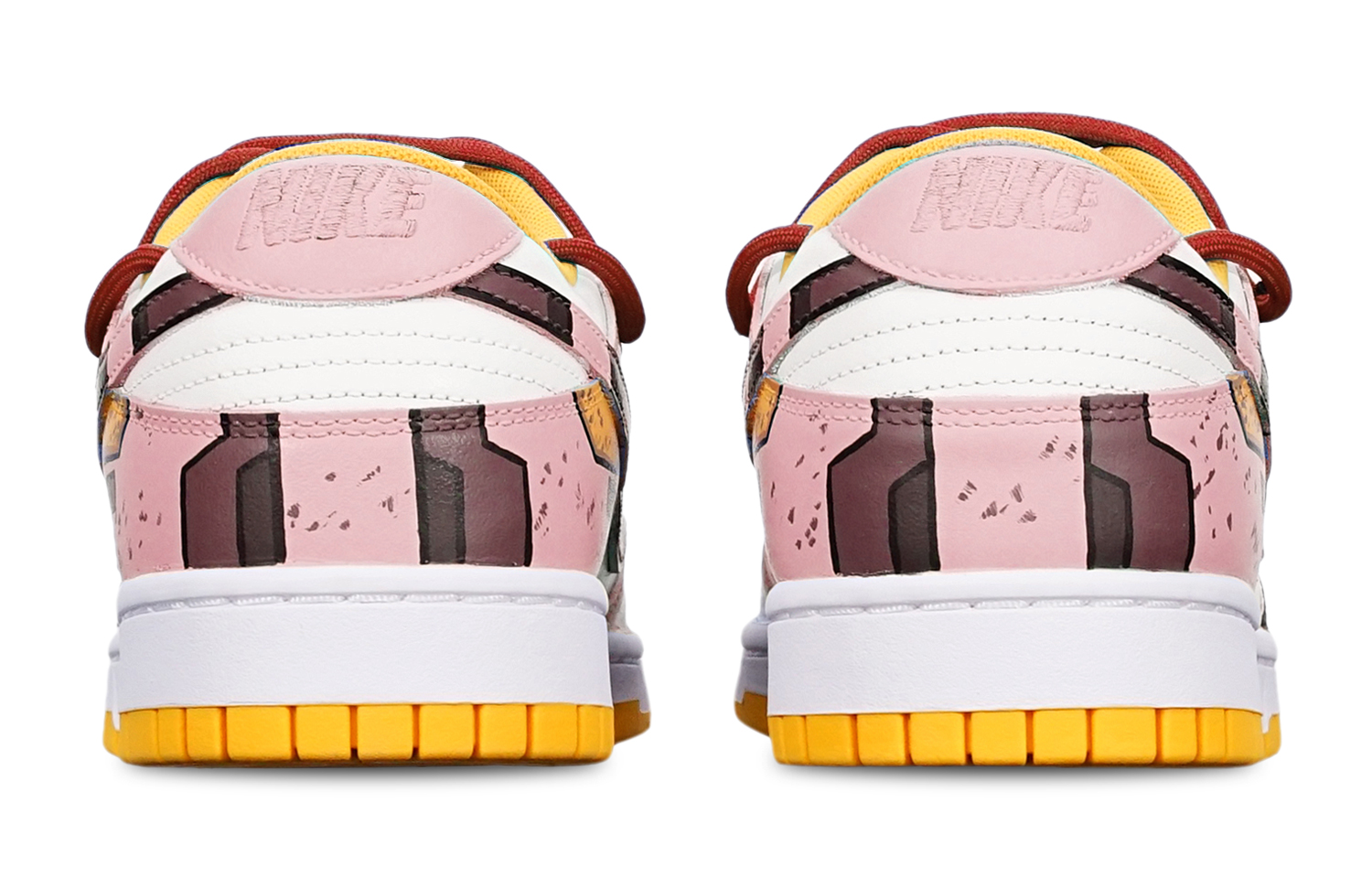 Shop [カスタムシューズ] ナイキ ダンク ロー レトロ 'ホワイトガンダム サイバーパンク' DD1391-702(TeamT-战损II藕白S-BOX)