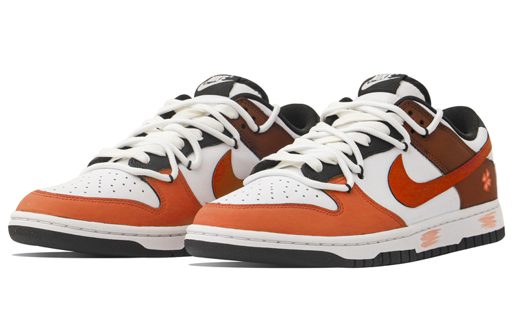 Lookbook [Sepatu Kustom] Nike Dunk Low Retro 'Putih Orange Clover' DD1391-100(Team34-四叶草男款)
