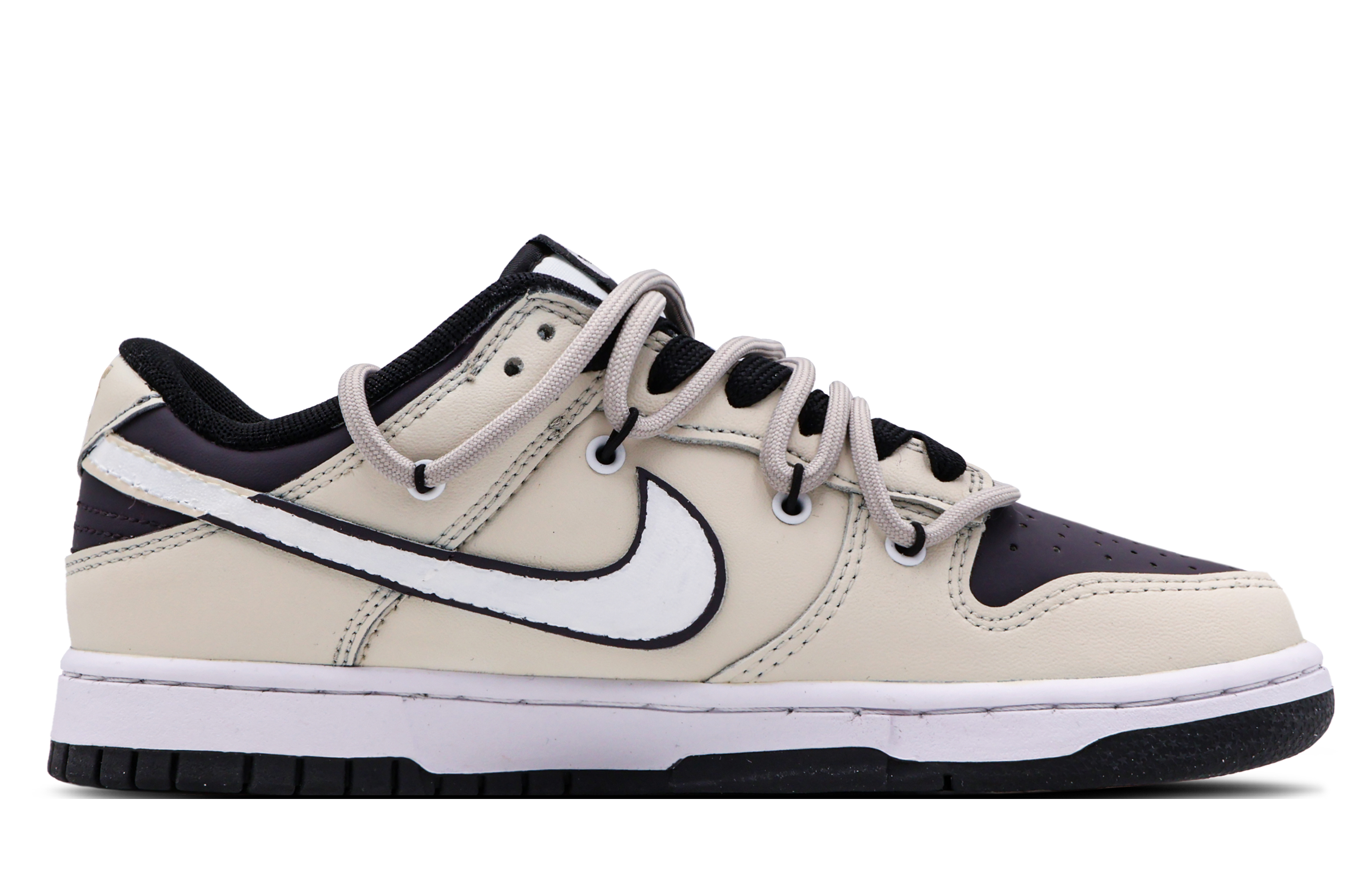 Order 나이키 덩크 로우 레트로 '화이트 퍼플' (커스텀) DD1391-100(Team53-男款月下贩梦S-BOX)