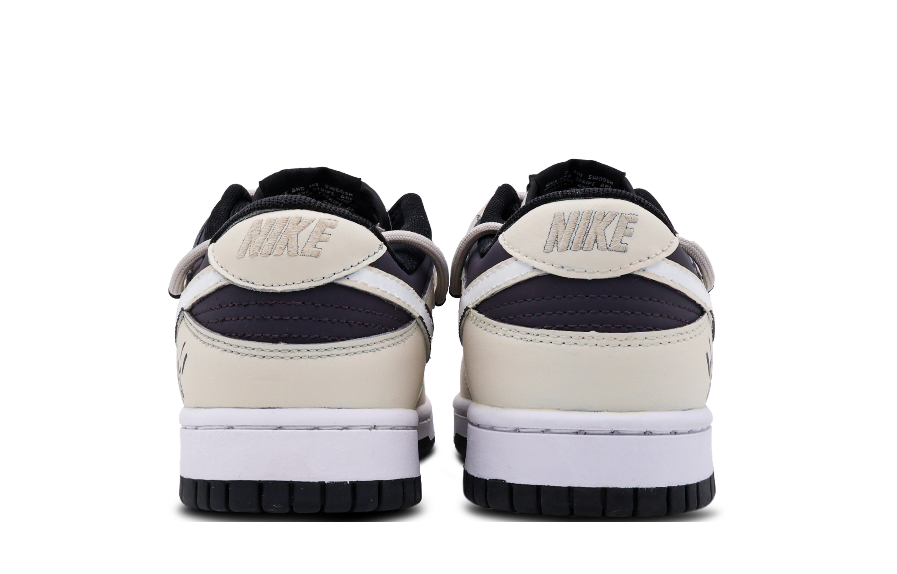 Shop 나이키 덩크 로우 레트로 '화이트 퍼플' (커스텀) DD1391-100(Team53-男款月下贩梦S-BOX)