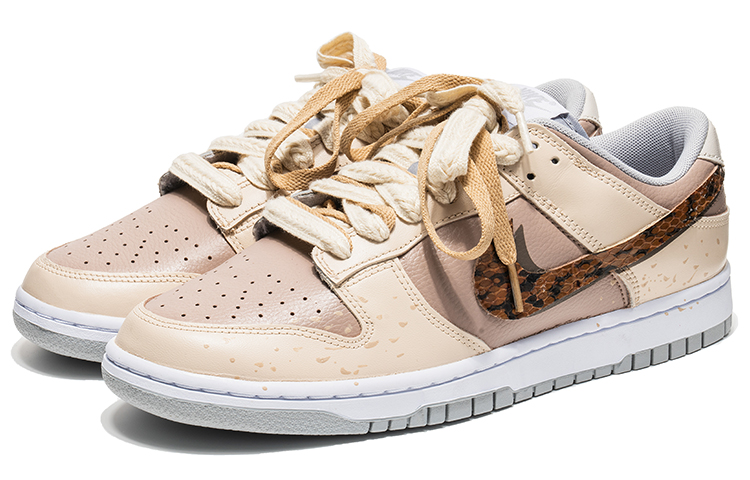Lookbook [Sepatu Custom] Nike Dunk Low Retro 'Wild Crane' DJ6188-003(TeamB-莫兰迪莽纹S-BOX)