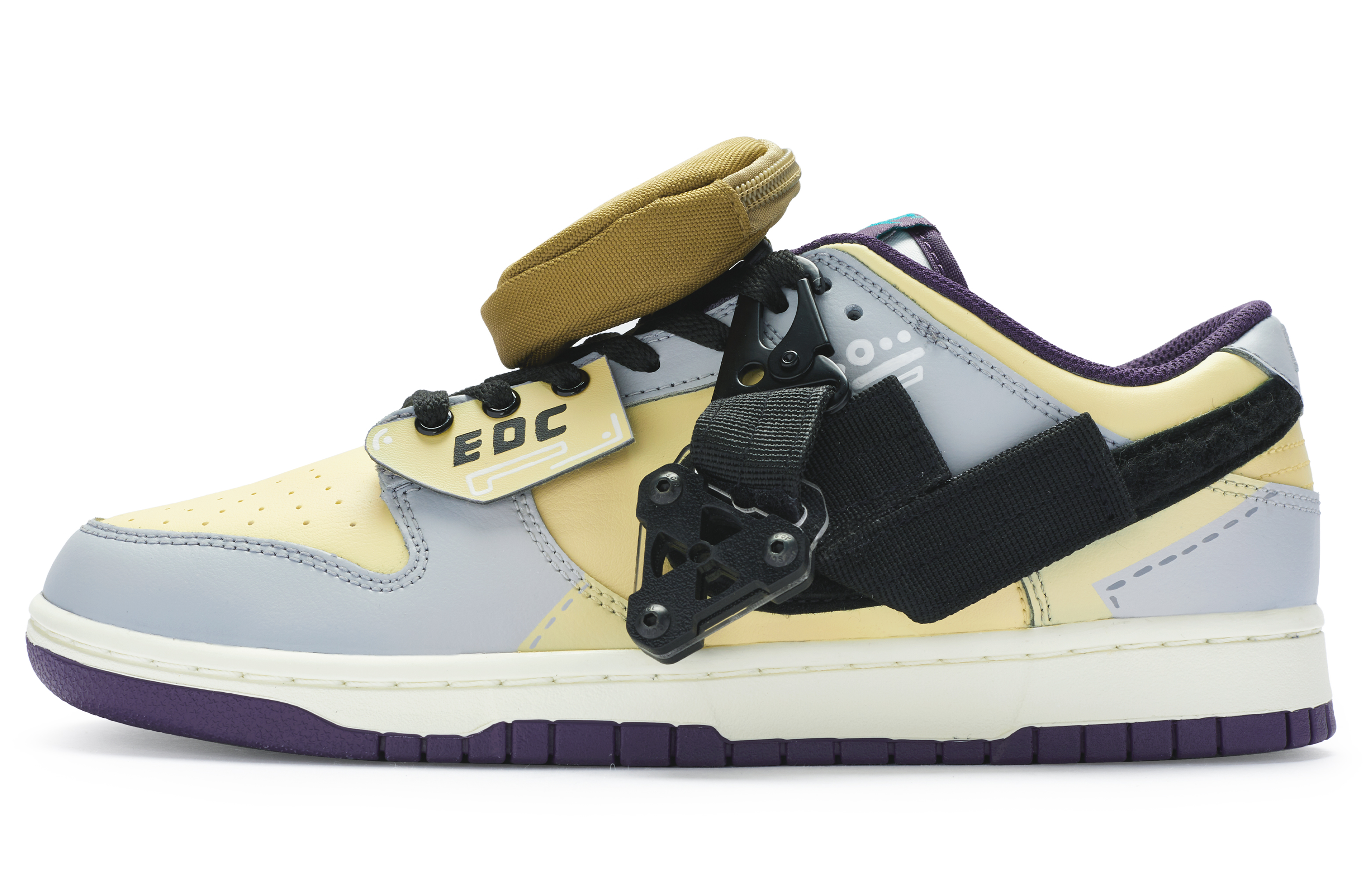 Buy Nike Dunk Low Retro "Lana Gris/Amarillo/Morado" DQ7683-100(Team80-男款荒野求生)