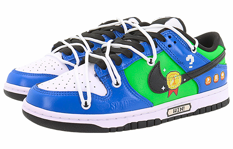 [Custom Shoes] Nike Dunk Low Retro 'Winning Blue Green White' 圖 3
