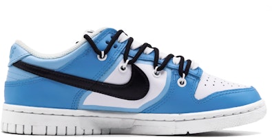 【訂製球鞋】Nike Dunk Low retro 世界盃 阿根廷條紋 解構鞋帶 噴繪 低筒 板鞋 男款 藍白 Order 【訂製球鞋】Nike Dunk Low retro 世界盃 阿根廷條紋 解構鞋帶 噴繪 低筒 板鞋 男款 藍白