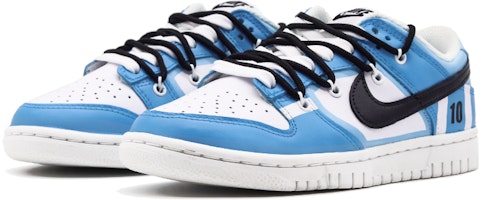 【訂製球鞋】Nike Dunk Low retro 世界盃 阿根廷條紋 解構鞋帶 噴繪 低筒 板鞋 男款 藍白 Lookbook 【訂製球鞋】Nike Dunk Low retro 世界盃 阿根廷條紋 解構鞋帶 噴繪 低筒 板鞋 男款 藍白