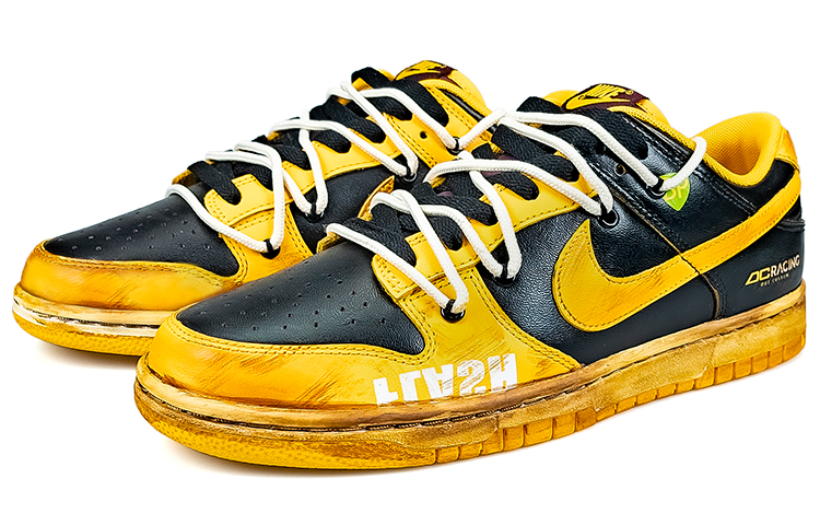 Lookbook Zapatillas Nike Dunk Low Retro 'Amarillo Negro - Racing Desgastado' DD1391-702(TeamNine-做旧乔斯特956)