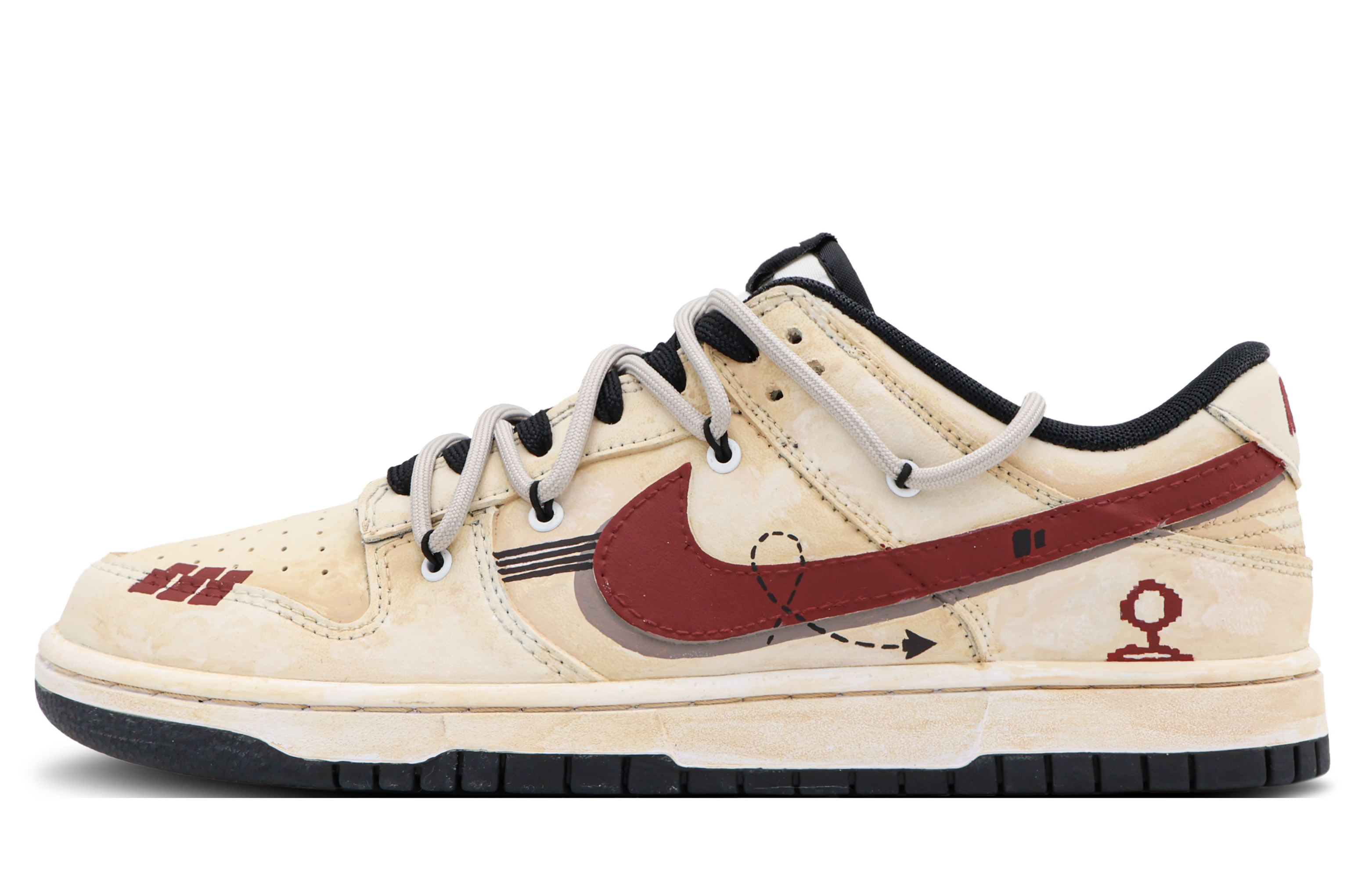 [Custom Shoes] Nike Dunk Low Retro 'Yellow Brown'