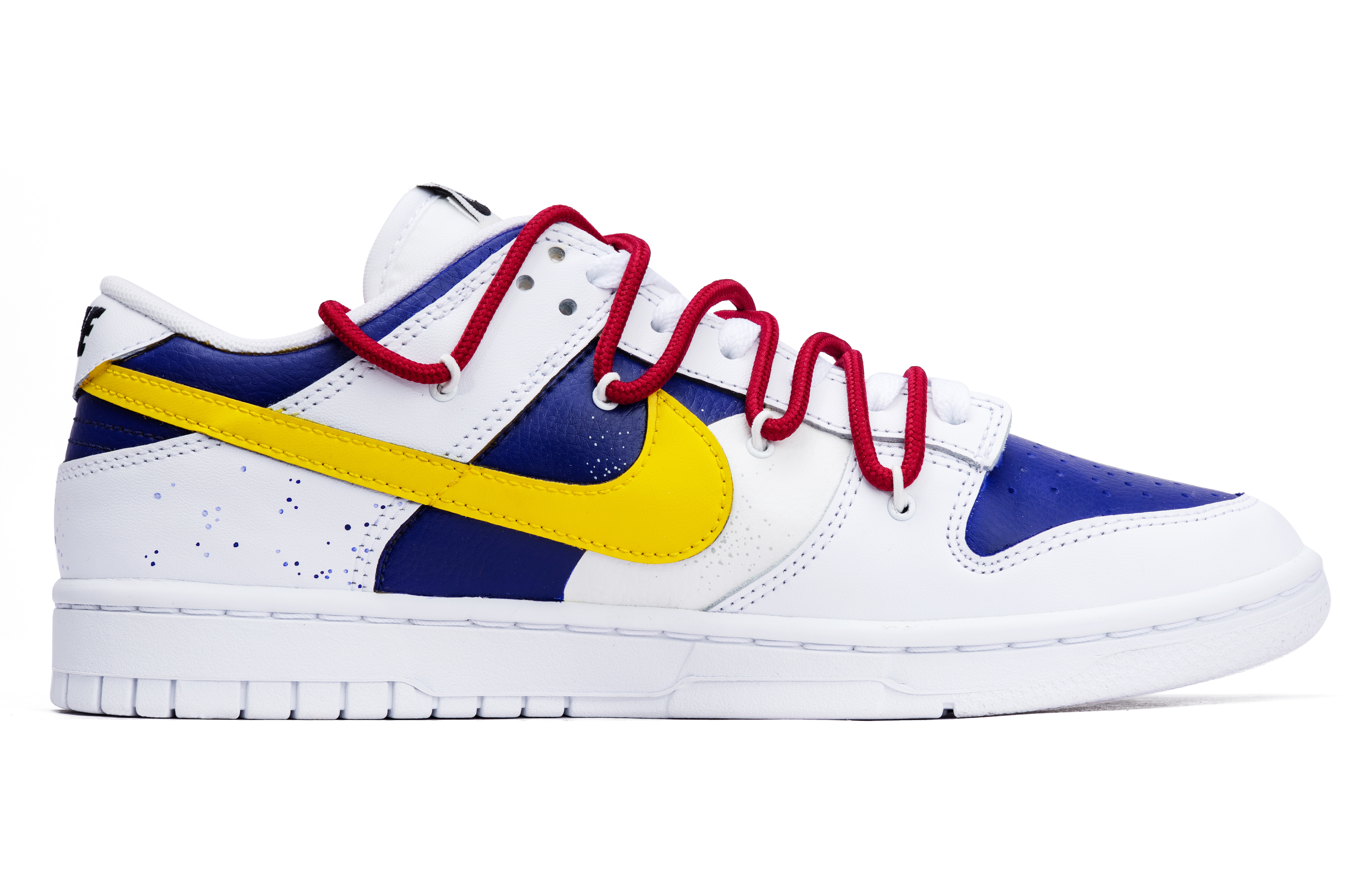 Order [Kasut Custom] Nike Dunk Low Retro 'Kuning Putih Ungu' DJ6188-101(Team44-神马小王子)