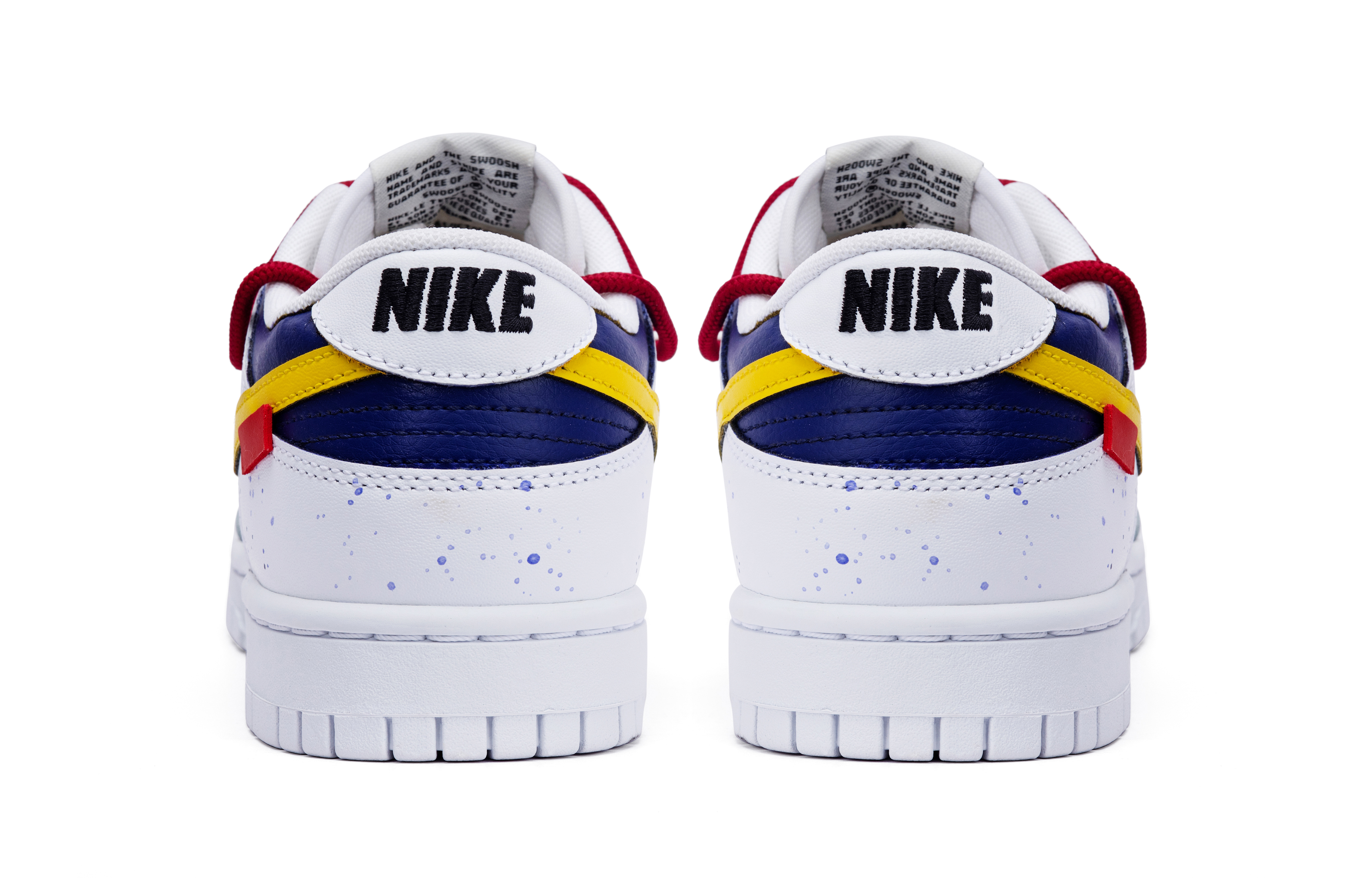 Shop [Kasut Custom] Nike Dunk Low Retro 'Kuning Putih Ungu' DJ6188-101(Team44-神马小王子)