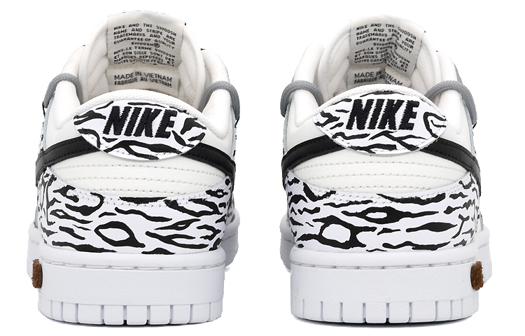 Shop 나이키 덩크 로우 레트로 '지브라 그래피티' (커스텀) DJ6188-101(Team-肆斑马涂鸦手绘男款)