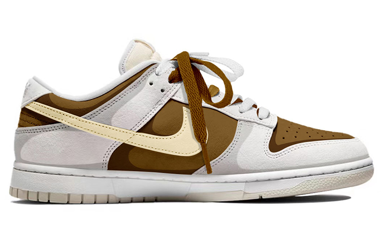 Order カスタム ダンク ロー レトロ "リバースモカ" DD8338-001(TeamY-男款复古摩卡白棕)