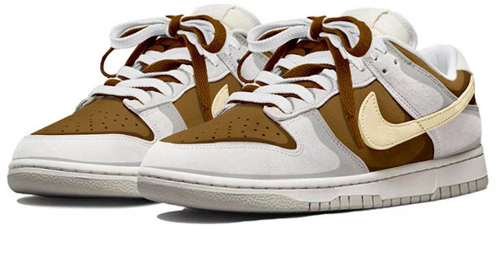 カスタム ダンク ロー レトロ "リバースモカ" DD8338-001(TeamY-男款复古摩卡白棕) Lookbook カスタム ダンク ロー レトロ "リバースモカ" DD8338-001(TeamY-男款复古摩卡白棕)