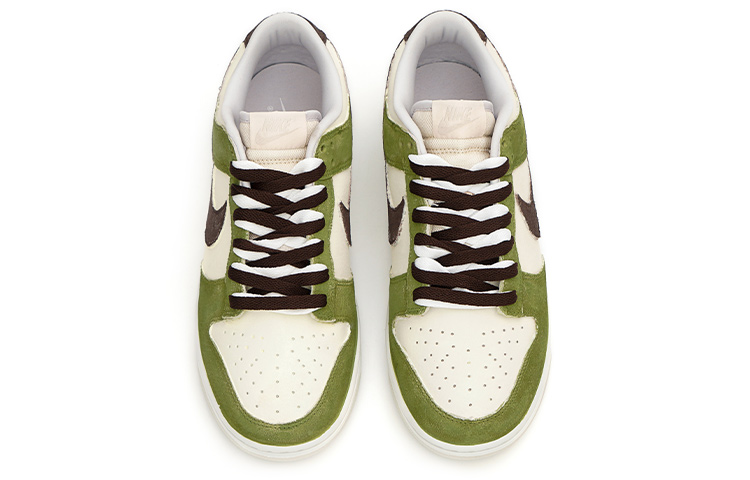 Shop [定制鞋] 耐克Dunk低帮复古高级款'广阔灰绿林' DD8338-001(Team33-绿光森林男款)