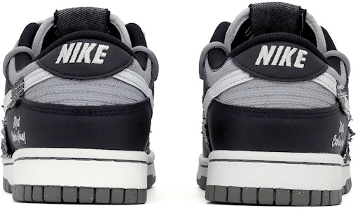 ナイキ ダンク LOW レトロPRM 黒灰 (カスタム) DM0108-001(team肆-缝纫牛仔布解构) Shop ナイキ ダンク LOW レトロPRM 黒灰 (カスタム) DM0108-001(team肆-缝纫牛仔布解构)