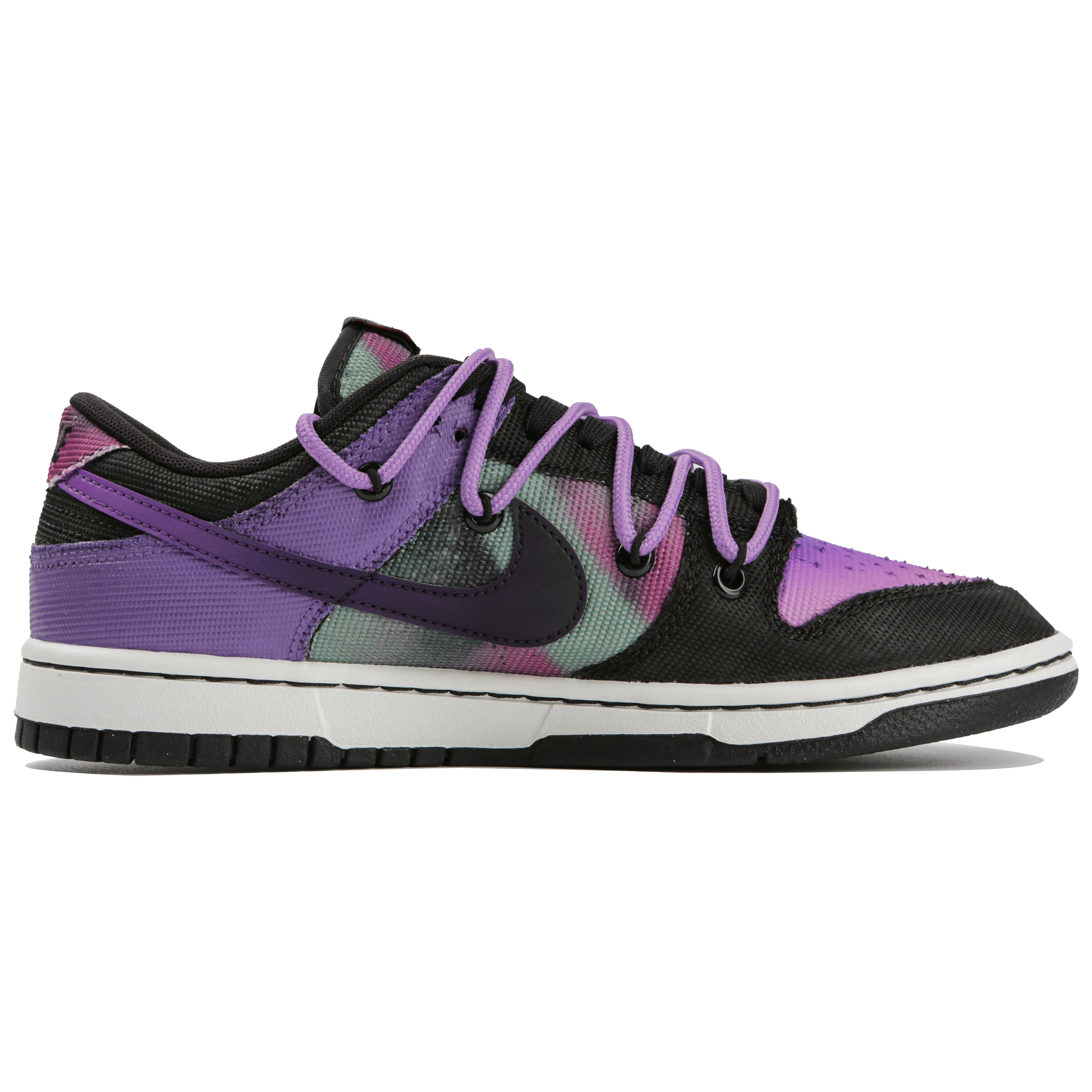 Order [Zapatos Personalizados] Nike Dunk Low Retro PRM 'Negro Morado' DM0108-002(Team4-男款蜘蛛网)