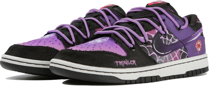 나이키 덩크 로우 레트로 PRM '블랙 퍼플' (커스텀) DM0108-002(Team4-男款蜘蛛网) Lookbook 나이키 덩크 로우 레트로 PRM '블랙 퍼플' (커스텀) DM0108-002(Team4-男款蜘蛛网)