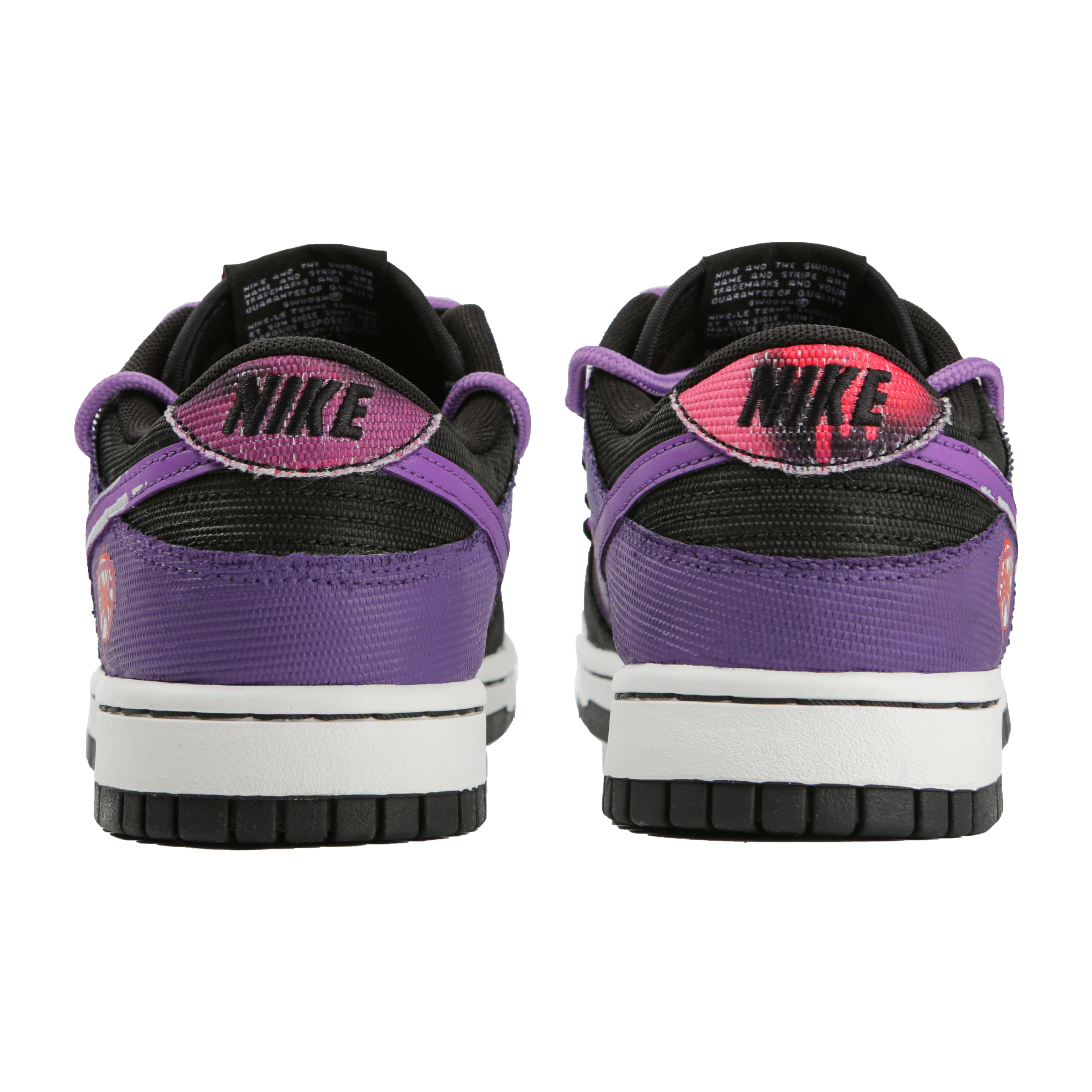 Shop [Zapatos Personalizados] Nike Dunk Low Retro PRM 'Negro Morado' DM0108-002(Team4-男款蜘蛛网)