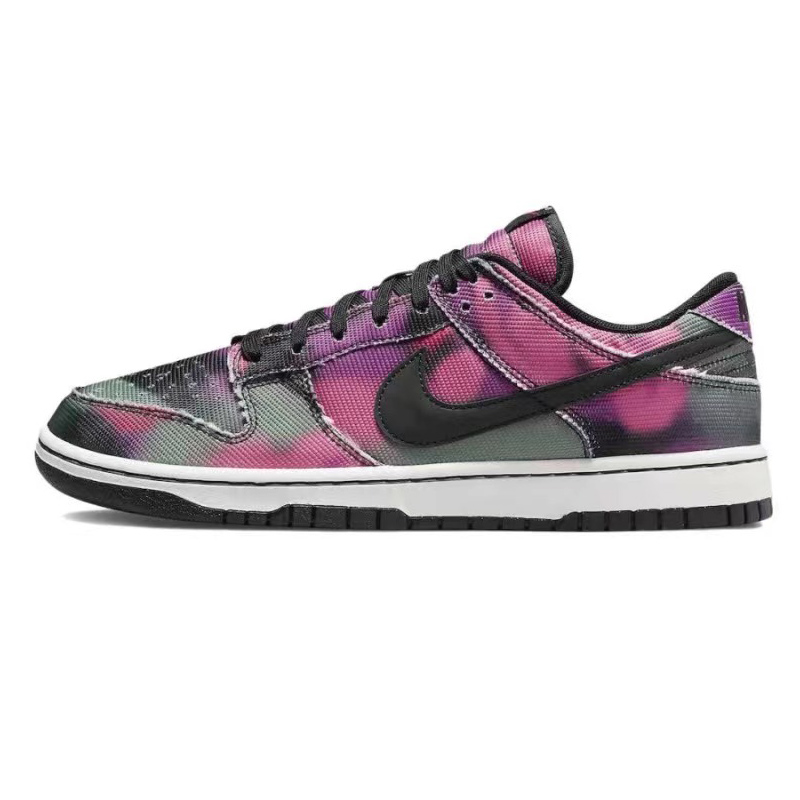 Details for [Zapatos Personalizados] Nike Dunk Low Retro PRM 'Negro Morado' DM0108-002(Team4-男款蜘蛛网)