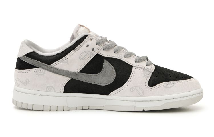 Order [Kasut Custom] Nike Dunk Low Retro PRM 'Kelabu Paisley' DD8338-001(Team15-奶灰腰果花)