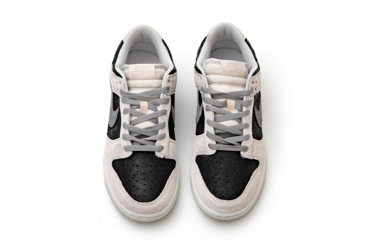 Shop [Kasut Custom] Nike Dunk Low Retro PRM 'Kelabu Paisley' DD8338-001(Team15-奶灰腰果花)