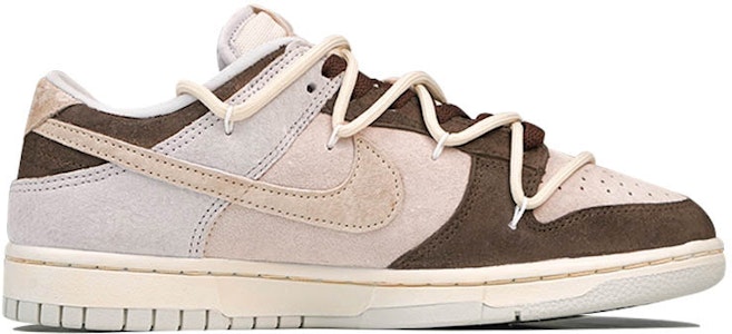 【定制球鞋】 Nike Dunk Low Retro PRM 榛果可可 秋冬 翻毛皮 低幫 板鞋 男款 棕粉 Order 【定制球鞋】 Nike Dunk Low Retro PRM 榛果可可 秋冬 翻毛皮 低幫 板鞋 男款 棕粉