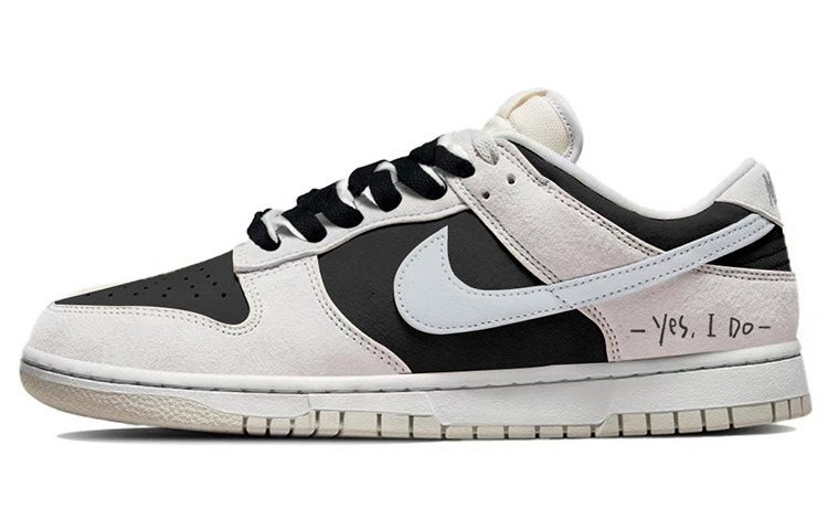 Buy 【客製化球鞋】Nike Dunk Low Retro PRM 復古告白 翻轉黑 奶灰 低筒 休閒鞋 男款 黑白