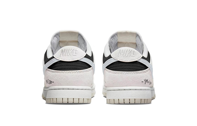 Shop 【客製化球鞋】Nike Dunk Low Retro PRM 復古告白 翻轉黑 奶灰 低筒 休閒鞋 男款 黑白