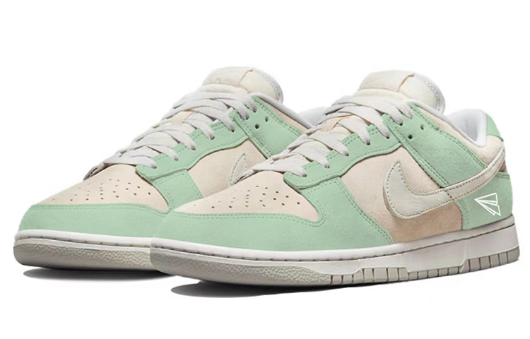 Lookbook ナイキ ダンク ロー レトロ PRM 'バス グレー - 抹茶もち' [カスタムシューズ] DD8338-001(TeamY-男款抹茶麻薯米绿)