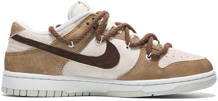 【定制球鞋】 Nike Dunk Low Retro PRM「Vast Grey」熱浪製作 椰子 椰樹 解構綁帶 低幫 板鞋 男款 棕白 Order 【定制球鞋】 Nike Dunk Low Retro PRM「Vast Grey」熱浪製作 椰子 椰樹 解構綁帶 低幫 板鞋 男款 棕白